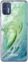 6F hoesje - geschikt voor Motorola Moto G9 Plus -  Transparant TPU Case - It's a Wave #ffffff