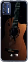 6F hoesje - geschikt voor Motorola Moto G9 Plus -  Transparant TPU Case - Guitar #ffffff