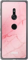 6F hoesje - geschikt voor Sony Xperia XZ2 -  Transparant TPU Case - Coral Marble #ffffff