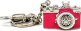 Pendrive USB Stick Juwelen 16GB - Camera Vorm - Super Chique - Sleutelhanger - Rose Rood