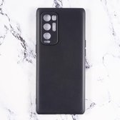 Oppo Find X3 Neo Hoesje - Siliconen - Oppo Find X3 Neo Hoesje Zwart Siliconen Case