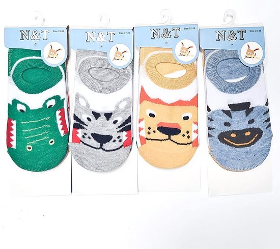 Comfortabele kindersokken sneakersokken multipack 6 paar lente/zomer sokken maat  22-25 | bol.com