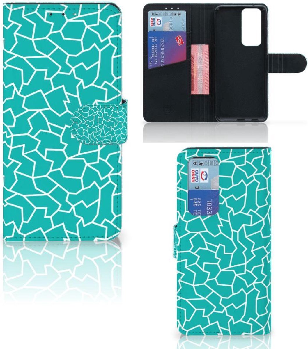 OPPO Find X3 Neo 5G Hoesje Cracks Blue