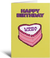 Verjaardagskaart - Weegschaal - Astrologie - Sterrenbeeld - Libra - Cadeau - Zodiac - Sterren
