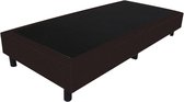 Bedworld Boxspring 90x200 - Lederlook - Zwart bruin (MD925)