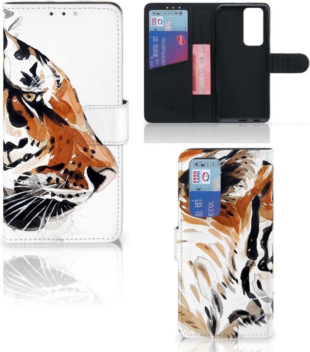 Hoesje OPPO Find X3 Neo 5G Watercolor Tiger