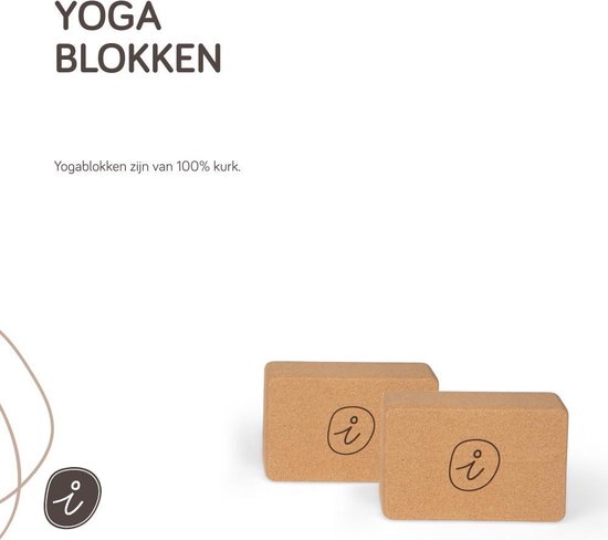 Yoga - Yoga blok - Yoga Blok Kurk - van 100% natuurlijk kurk - te gebruiken voor verschillende yoga en sport oefeningen - ideaal voor de beginnende yogi & yogini — afbeelding 4