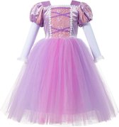 Prinses - Luxe prinses Rapunzel jurk - Prinsessenjurk - Verkleedkleding - Maat 98/104 (110) 2/3 jaar