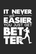 It never gets easier you get better