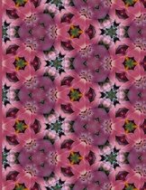Fractal Photo Art Notebook: Pink Lily 8