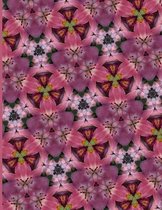 Fractal Photo Art Notebook: Pink Lily 10