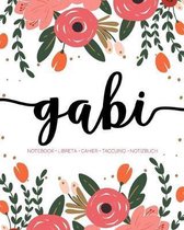 Gabi: Notebook - Libreta - Cahier - Taccuino - Notizbuch: 110 pages paginas seiten pagine