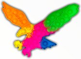 Fidget Toys - XL Regenboog Adelaar - Pop It Fidget Toy - Pop It - Rainbow - TikTok - NIEUW