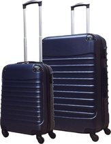 Castillo Quadrant 2 delige ABS Kofferset (XL + S) - Donkerblauw