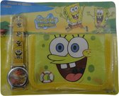 Spongebob portemonnee strand + horloge vuur