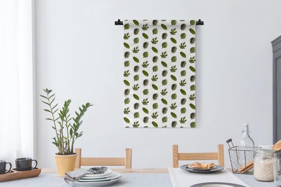 Tapisserie - Tapisserie - Feuilles - Vert - Motifs - 60x90 cm - Tapisserie