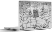 Laptop sticker - 12.3 inch - Stadskaart - Haarlem - Historisch - 30x22cm - Laptopstickers - Laptop skin - Cover