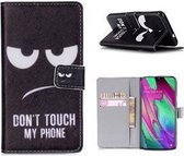 Samsung A40 Hoesje Wallet Case My Phone Print