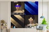 Behang - Fotobehang Collage - Oude meesters - Kleuren - Breedte 350 cm x hoogte 350 cm