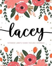 Lacey: Notebook - Libreta - Cahier - Taccuino - Notizbuch: 110 pages paginas seiten pagine