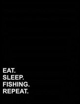 Eat Sleep Fishing Repeat: Isometric Graph Paper Notebook