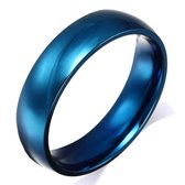Victorious Ring Blauw Staal Heren en Dames – Maat 67 (21.4mm)