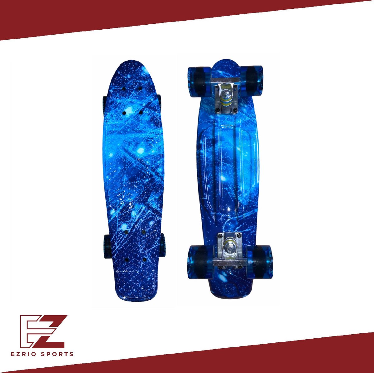 Penny Board voor Meisjes en Jongens – Skateboard – Longboard – Blauw – 22 inch