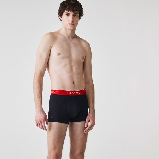 Lacoste Casual Short Boxershorts (3-pack) Onderbroek - Mannen -  navy/rood/groen | bol.com