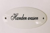 Handen wassen - Deurbord - Naambordje - 10x5cm