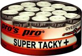 Pro's Pro overgrips Super Tacky + | wit | 30stuks