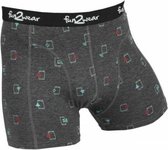 Fun2wear jongens boxershort Smart Icon  - 152  - Antracite