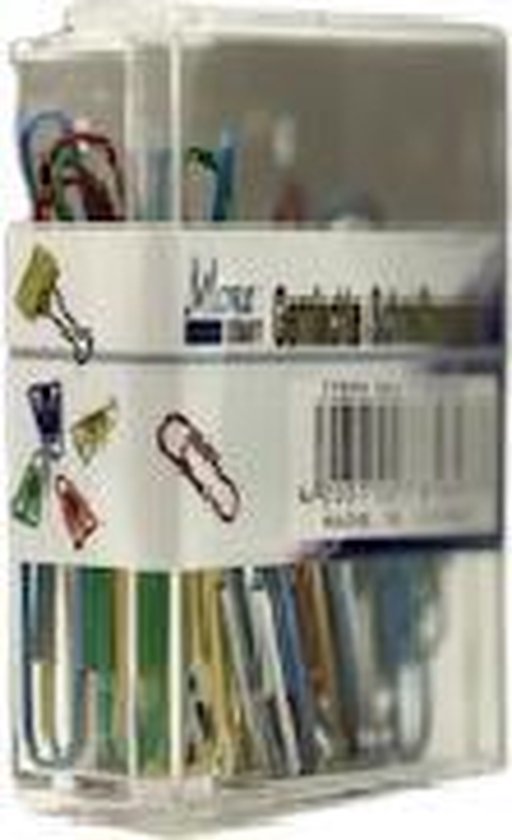 Home Office Gekleurde Geplastificeerde Paperclips  – + / - 60 stuks gekleurd – Normaal - More Germany