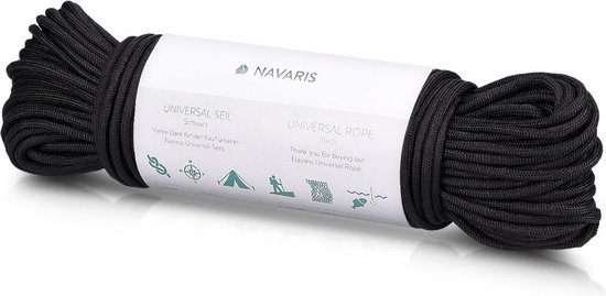 Navaris outdoor survival touw – 4 mm dik - 30,5 lang – Universeel slijtvast  touw voor... | bol.com
