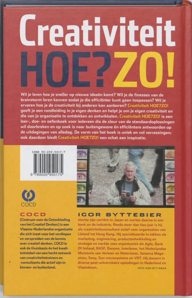 Creativiteit Hoe? Zo! - back cover