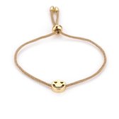 Michelle Bijoux Armband Smiley Beige One Size JE13048