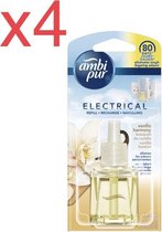 Ambi Pur Electrical Vanille Boeket Navulling - 20 ml - Luchtverfrisser X 4