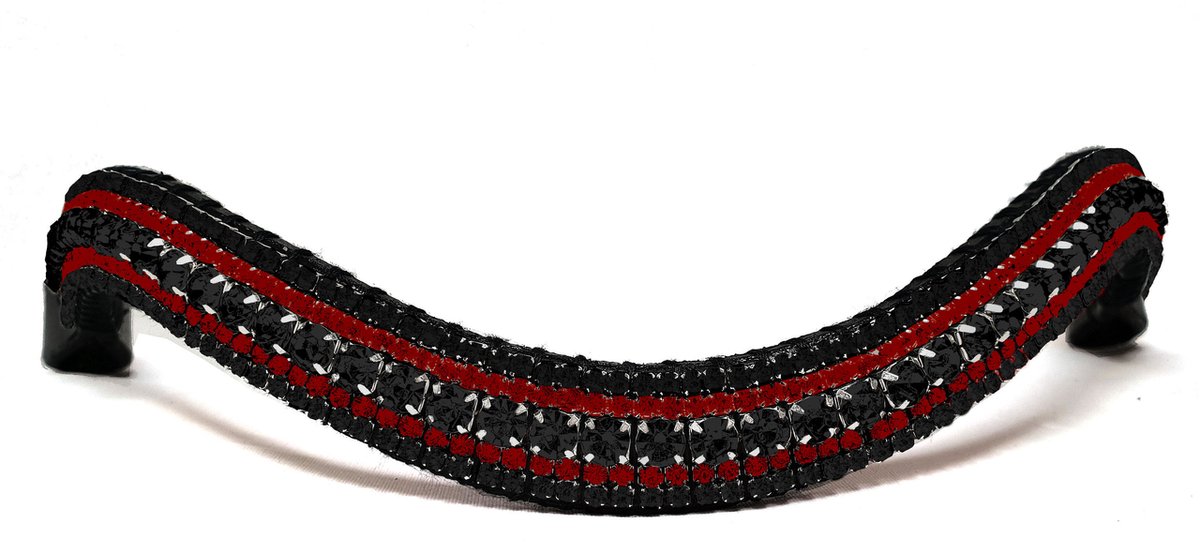 Frontriem Black & Bordeaux Red/XFull
