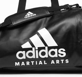 Adidas sporttas en rugzak | PU-leer | zwart met wit logo - Product Kleur: Zwart / Wit / Product Maat: L