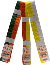 Nihon Band twee kleuren | lichte kwaliteit - Product Kleur: Oranje / Groen / Product Maat: 220
