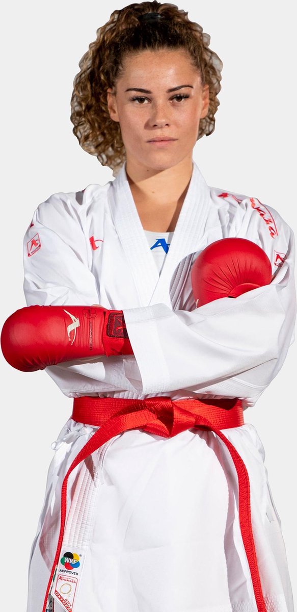 Kumite-karatepak Onyx Oxygen (rood) Arawaza | WKF - Product Kleur: Rood / Product Maat: 165