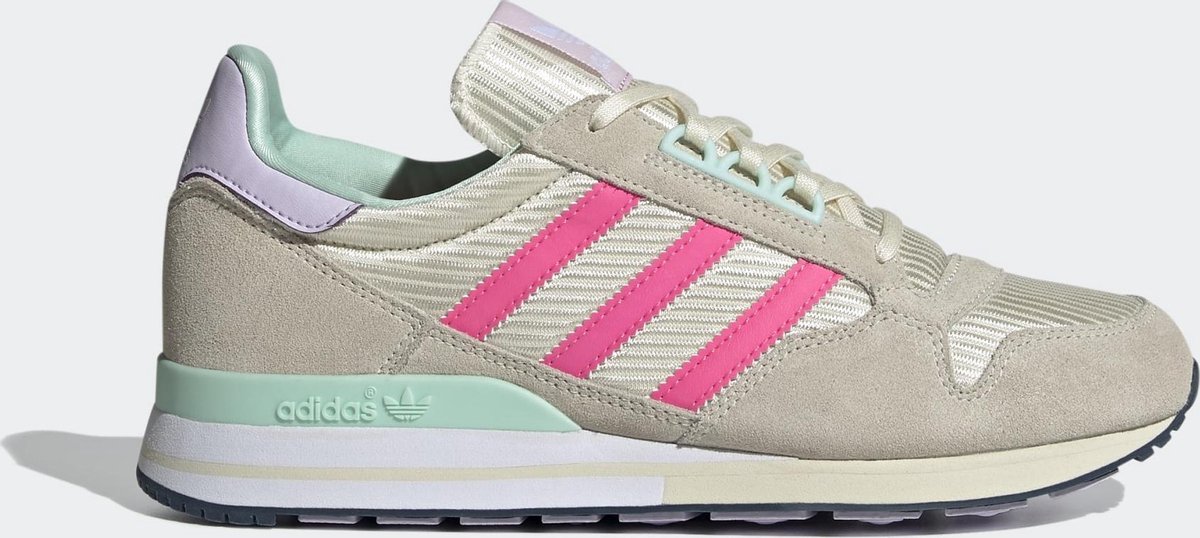 adidas ZX 500 W Dames Sneakers - Cream White/Solar Pink/Clear Pink - Maat  41 1/3 | bol