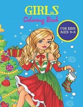 Girls Coloring Book For kids Ages 4-8