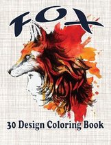 fox 30 design coloring book