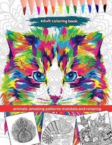 adult coloring book animals amazing patterns mandala and relaxing: Animal Mandala Coloring Book for adolescents and adults