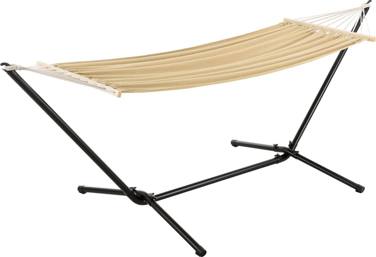 Hangmat katoen met standaard max 120 kg beige