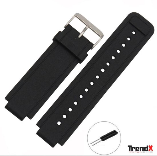 rubberen horlogeband, armband, horlogeaccessoires, waterdicht, 24 * 16 mm |