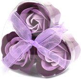 Zeep Bloemen - Lavendel Rozen - Set van 3