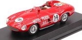 De 1:43 Diecast Modelcar van de Ferrari 750 Monza #14 van de Carrera Panamericana in 1954. De coureurs waren Bracco en Livocchi. De fabrikant van het schaalmodel is Art-Model. Dit model is alleen online verkrijgbaar