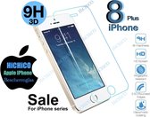 iPhone 8 plus Screenprotector Glas, Tempered Glass, Beschermglas, iPhone 8 plus Screenprotector Glas, iPhone 8 plus Screen Protector - Screenprotector iPhone 8 plus, Glazen bescher
