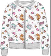 Paw Patrol Skye sweater - vest met rits - grijs - Maat 116 / 6 jaar